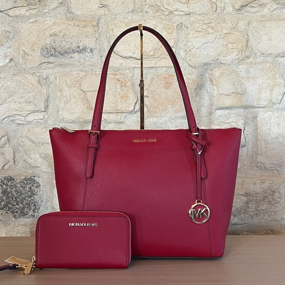 Michael Kors Ciara leather tote handbag&wallet&wallet NWT Authentic - Picture 3 of 16